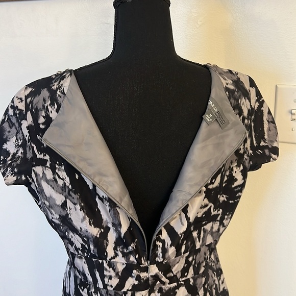 Nordstrom Donna Ricco Elegant Plus Size Silk Midi Dress, Sz. 14 - Picture 6 of 8